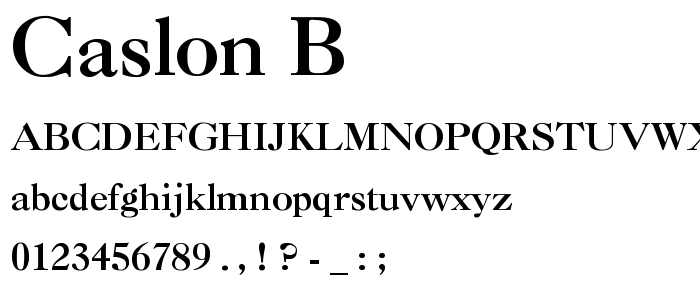 download caslon font for free