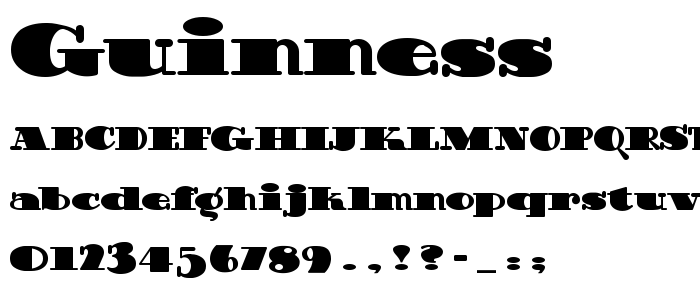 Guinness Free Font Download Font Supply