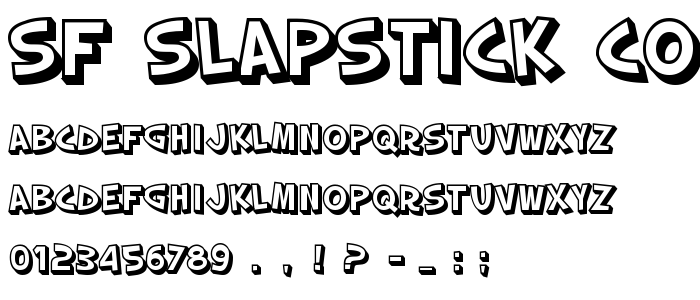 Sf Slapstick Comic Shaded Free Font Download Font Supply