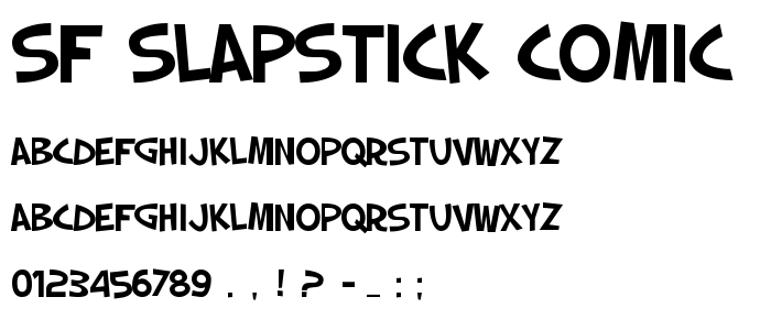 Sf Slapstick Comic Free Font Download Font Supply