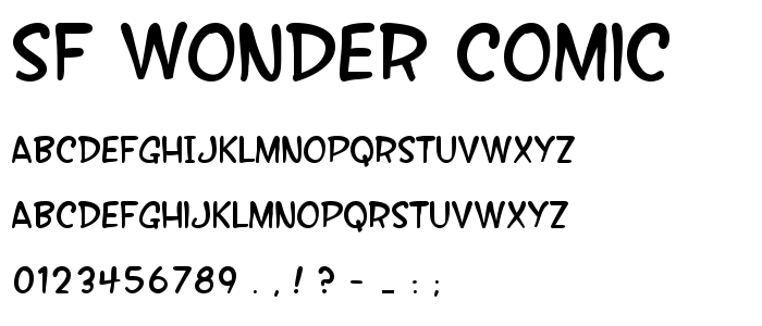 Sf Wonder Comic Free Font Download Font Supply