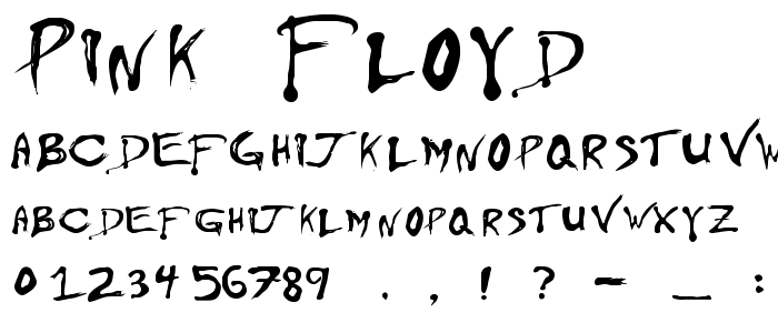 Pink Floyd Free Font Download - Font Supply